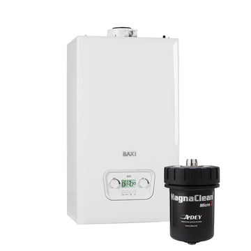 BAXI 836 36kW Combi Boiler with Horizontal Flue + Filter