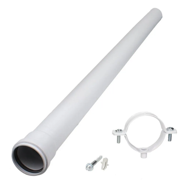 Baxi Multifit 60mm 1 Metre White Plume Displacement Extension