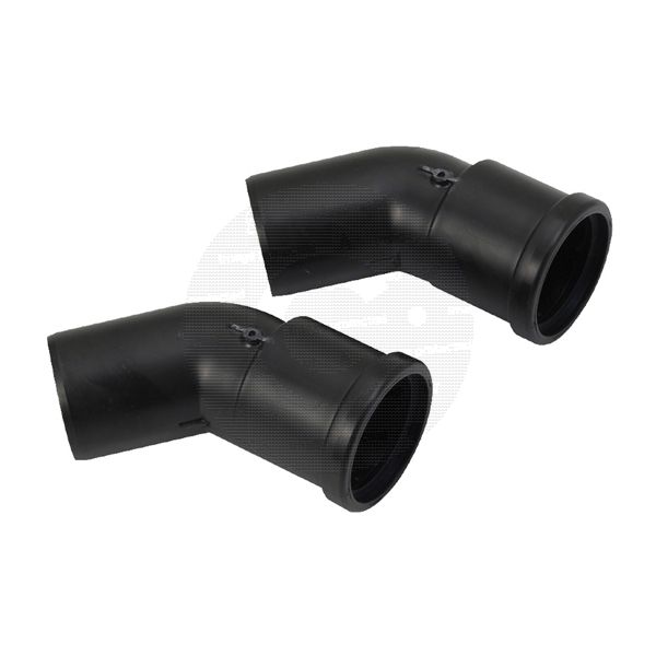 Baxi Multifit 60mm Black 135° Plume Displacement Bends (Pair)