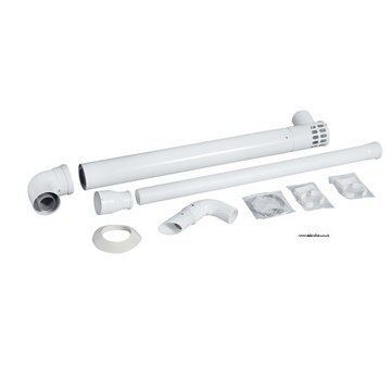 Baxi Multifit 60mm White Plume Displacement Kit with Flue