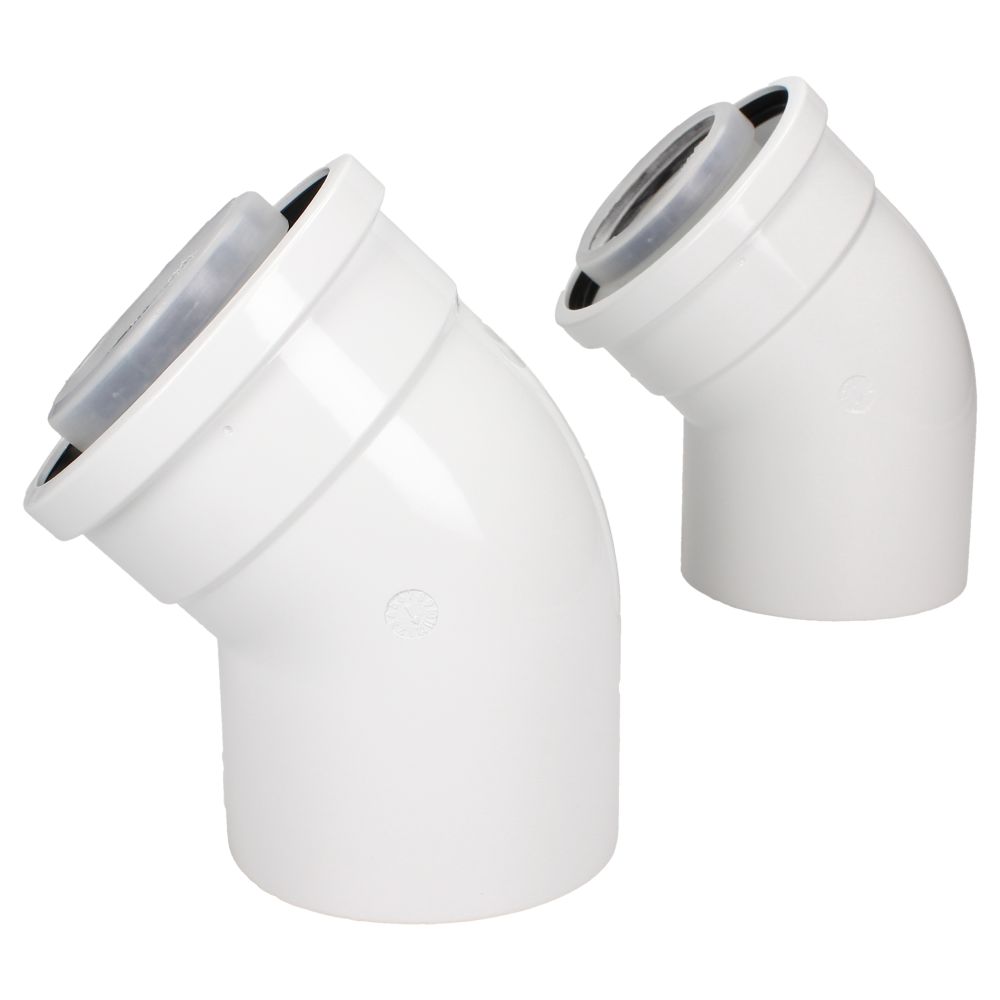 Worcester 100mm 45° Flue Bends (Pair)