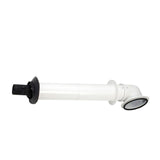 Worcester 100mm Long Telescopic Horizontal Flue Kit with Terminal (570–790mm)