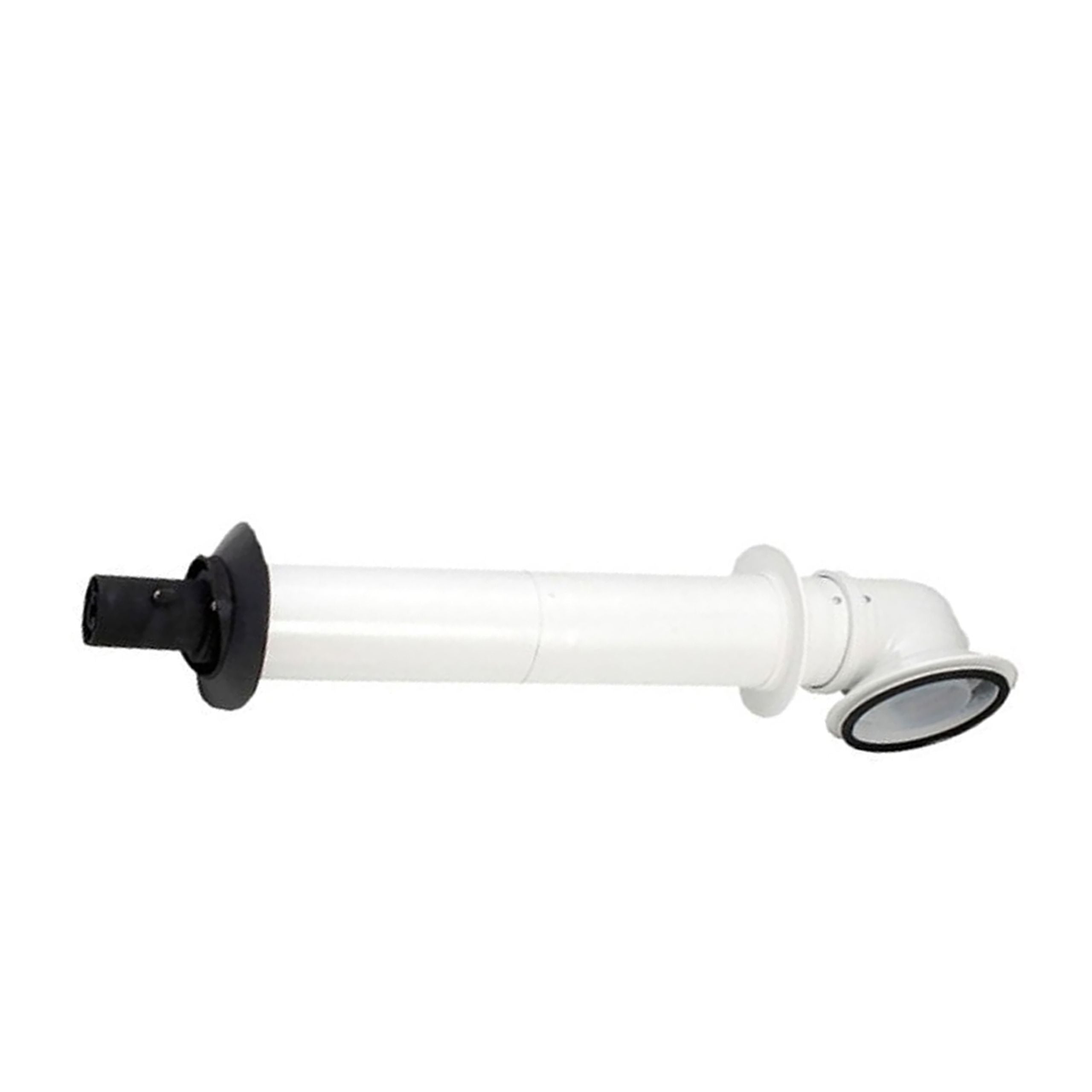 Worcester 100mm Long Telescopic Horizontal Flue Kit with Terminal (570–790mm)